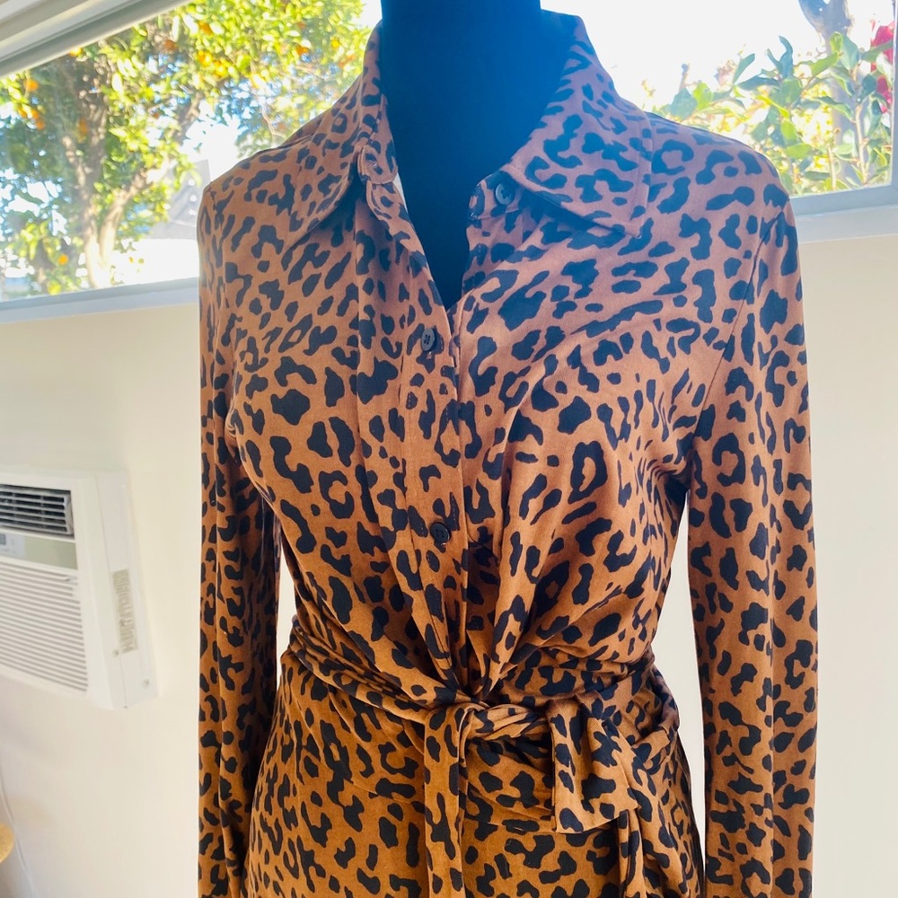 DVF Leopard Wrap Dress